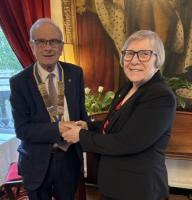 President David with Valerie
